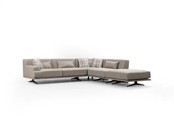 Sanroman Chaiselongsofa - Beige - Møbler - Sofaer - Sofa med chaiselong