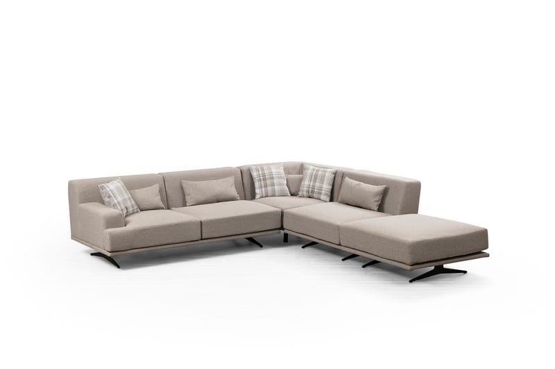 Sanroman Chaiselongsofa - Beige - Møbler - Sofaer - Sofa med chaiselong