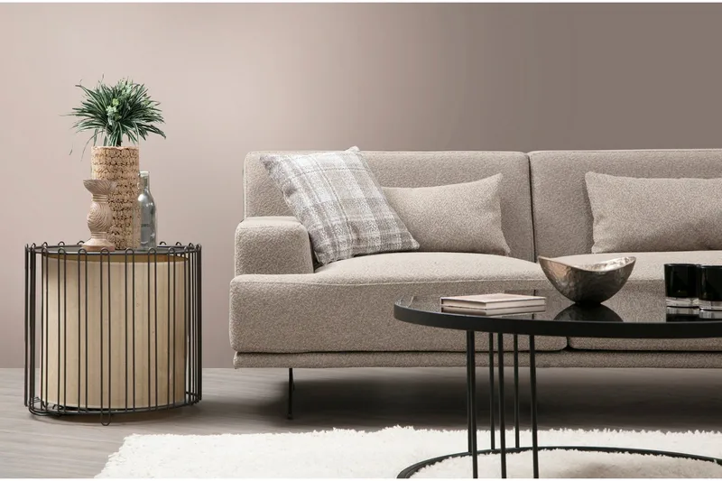 Sanroman Chaiselongsofa - Beige - Møbler - Sofaer - Sofa med chaiselong