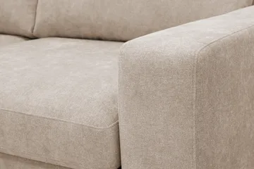Scandi dyb 3-personers sofa i stof - Beige - Møbler - Sofaer - 3 personers sofa