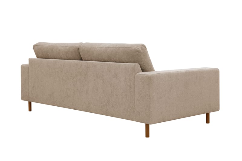 Scandi dyb 3-personers sofa i stof - Beige - Møbler - Sofaer - 3 personers sofa