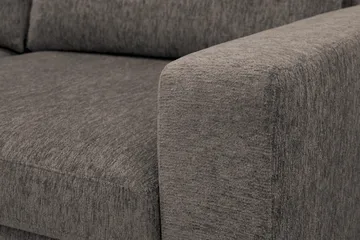 Scandi dyb 3-personers sofa i chenille - Grå - Møbler - Sofaer - Velour sofaer