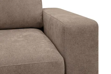 Scandi dyb 3-personers sofa i stof - Mørkebrun - Møbler - Sofaer - 3 personers sofa