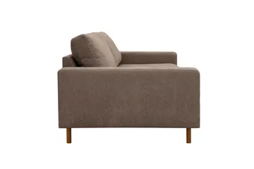 Scandi dyb 3-personers sofa i stof - Mørkebrun - Møbler - Sofaer - 3 personers sofa