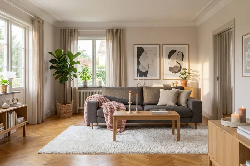 Scandi dyb 3-personers sofa i chenille - Grå - Møbler - Sofaer - Velour sofaer