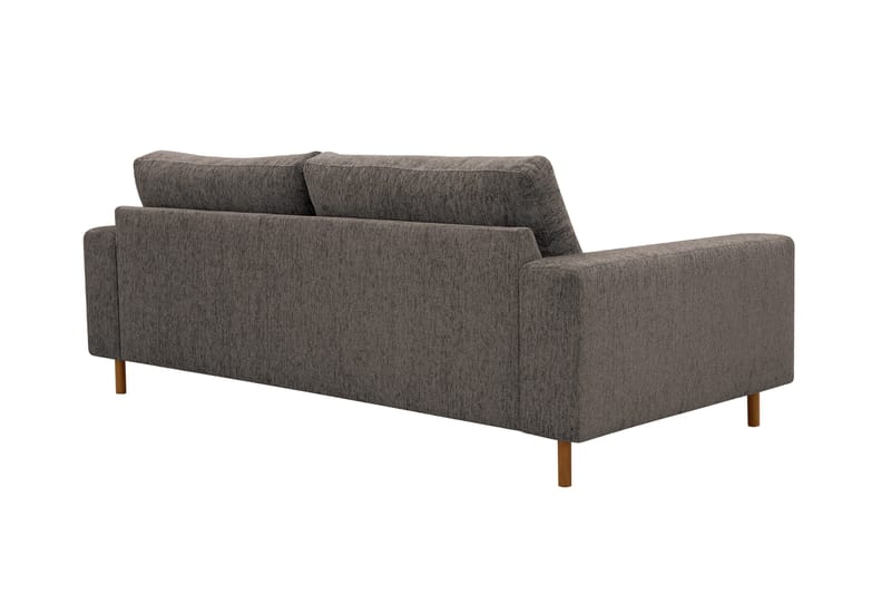Scandi dyb 3-personers sofa i chenille - Grå - Møbler - Sofaer - Velour sofaer