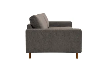 Scandi dyb 3-personers sofa i chenille - Grå - Møbler - Sofaer - Velour sofaer