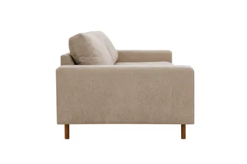 Scandi dyb 3-personers sofa i stof - Beige - Møbler - Sofaer - 3 personers sofa