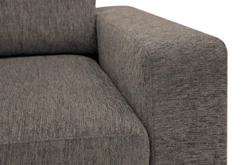 Scandi dyb 3-personers sofa i chenille - Grå - Møbler - Sofaer - Velour sofaer