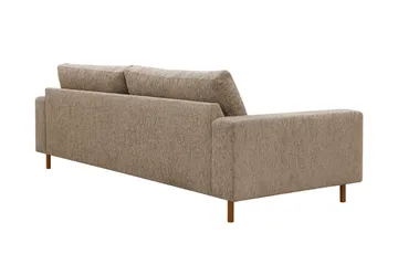 Scandi Dyb 4-personers sofa i chenille - Mørk beige - Møbler - Sofaer - 4 personers sofa