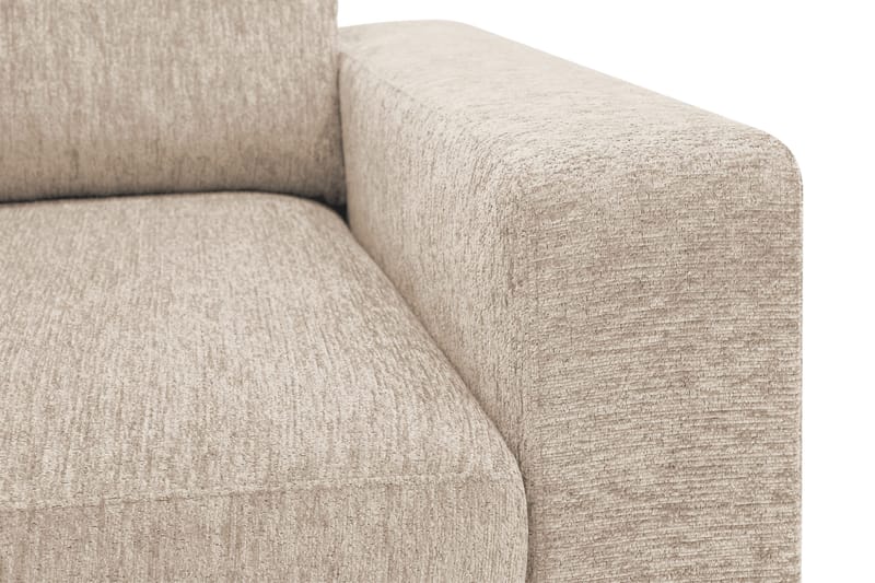 Scandi Dyb 4-personers sofa i chenille - Beige - Møbler - Sofaer - Velour sofaer