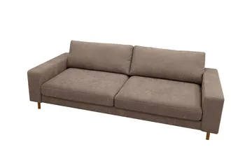 Scandi Dyb 4-personers sofa i stof - Mørkebrun - Møbler - Sofaer - 4 personers sofa