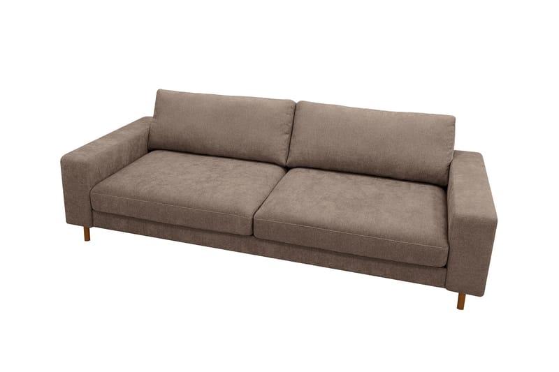 Scandi Dyb 4-personers sofa i stof - Mørkebrun - Møbler - Sofaer - 4 personers sofa