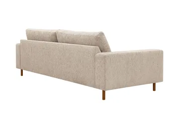 Scandi Dyb 4-personers sofa i chenille - Beige - Møbler - Sofaer - Velour sofaer