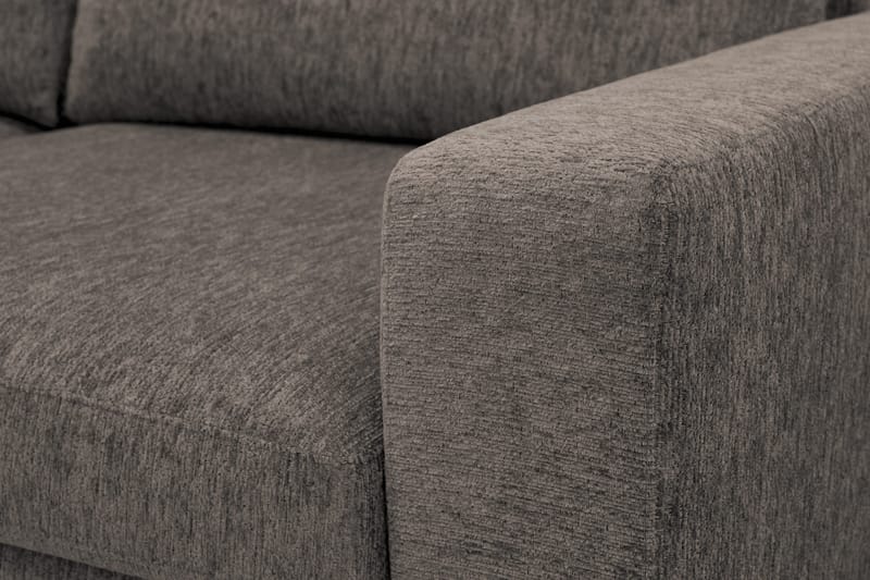 Scandi Dyb 4-personers sofa i chenille - Grå - Møbler - Sofaer - Velour sofaer