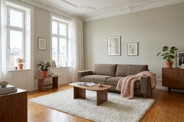 Scandi Dyb 4-personers sofa i Jernbanefløjl - Brun - Møbler - Sofaer - 4 personers sofa