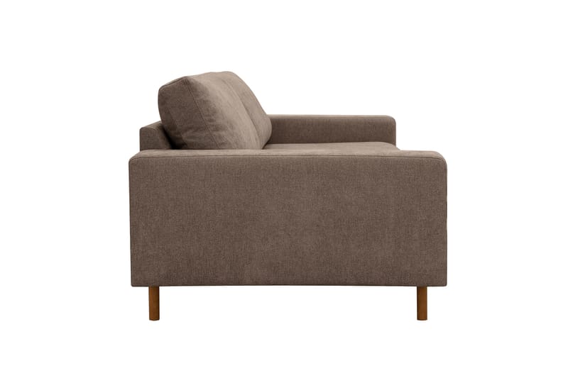 Scandi Dyb 4-personers sofa i stof - Mørkebrun - Møbler - Sofaer - 4 personers sofa