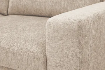 Scandi Dyb 4-personers sofa i chenille - Beige - Møbler - Sofaer - Velour sofaer