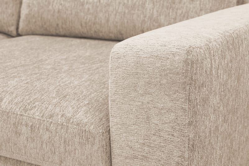 Scandi Dyb 4-personers sofa i chenille - Beige - Møbler - Sofaer - Velour sofaer