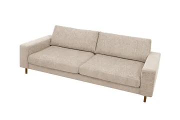 Scandi Dyb 4-personers sofa i chenille - Beige - Møbler - Sofaer - Velour sofaer