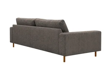 Scandi Dyb 4-personers sofa i chenille - Grå - Møbler - Sofaer - Velour sofaer