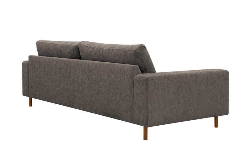 Scandi Dyb 4-personers sofa i chenille - Grå - Møbler - Sofaer - Velour sofaer