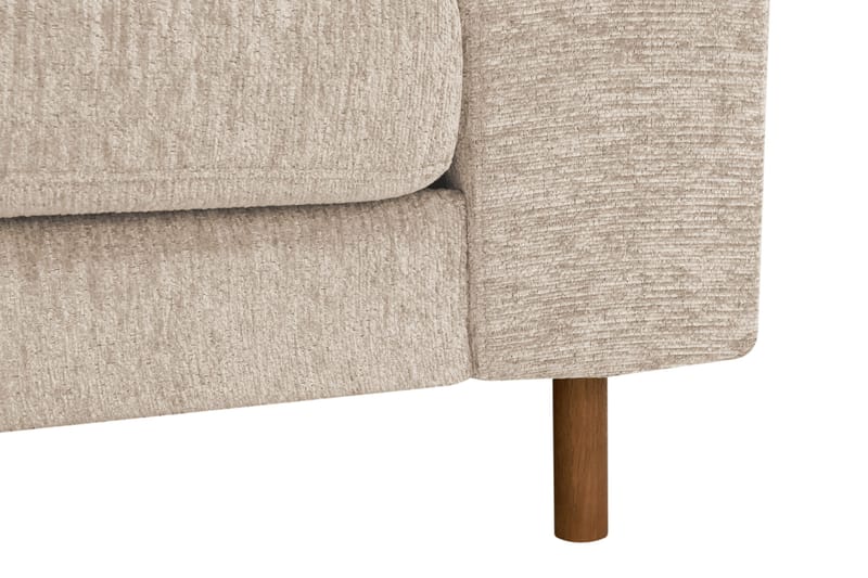 Scandi Dyb 4-personers sofa i chenille - Beige - Møbler - Sofaer - Velour sofaer