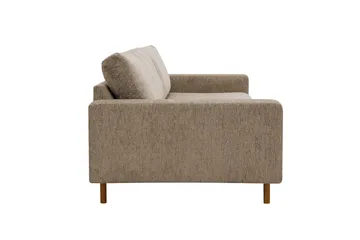Scandi Dyb 4-personers sofa i chenille - Mørk beige - Møbler - Sofaer - 4 personers sofa