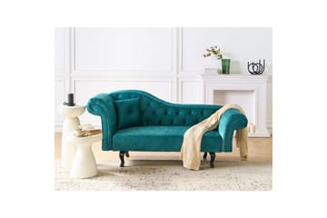 Schäslong Beliani Lattes Grå, mörkt trä, Högervänd Green||Dark colored wood Left-faced - Møbler - Sofaer - Daybed