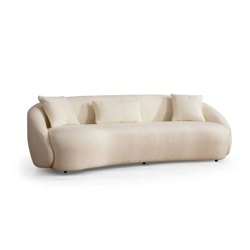 Scone 3-personers sofa, Cremehvid