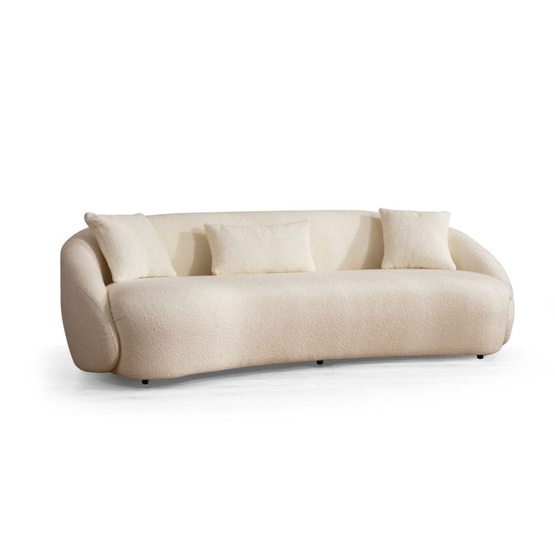 Scone 3-personers sofa, Cremehvid