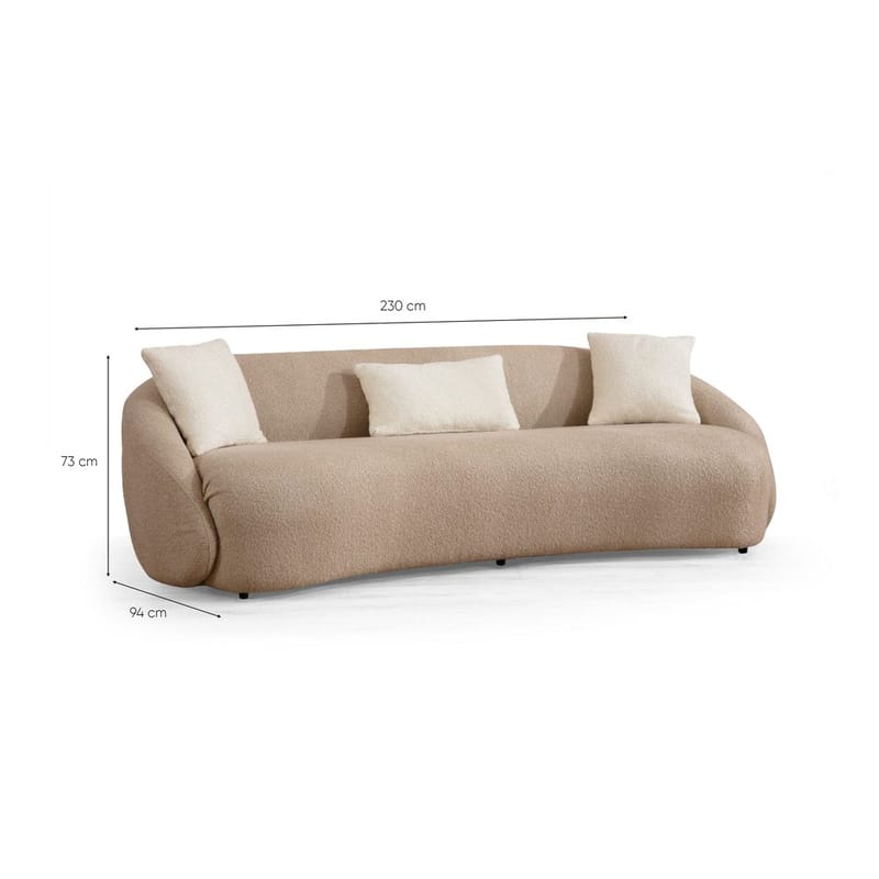 Scone 3-personers sofa - Beige - Møbler - Sofaer - 3 personers sofa