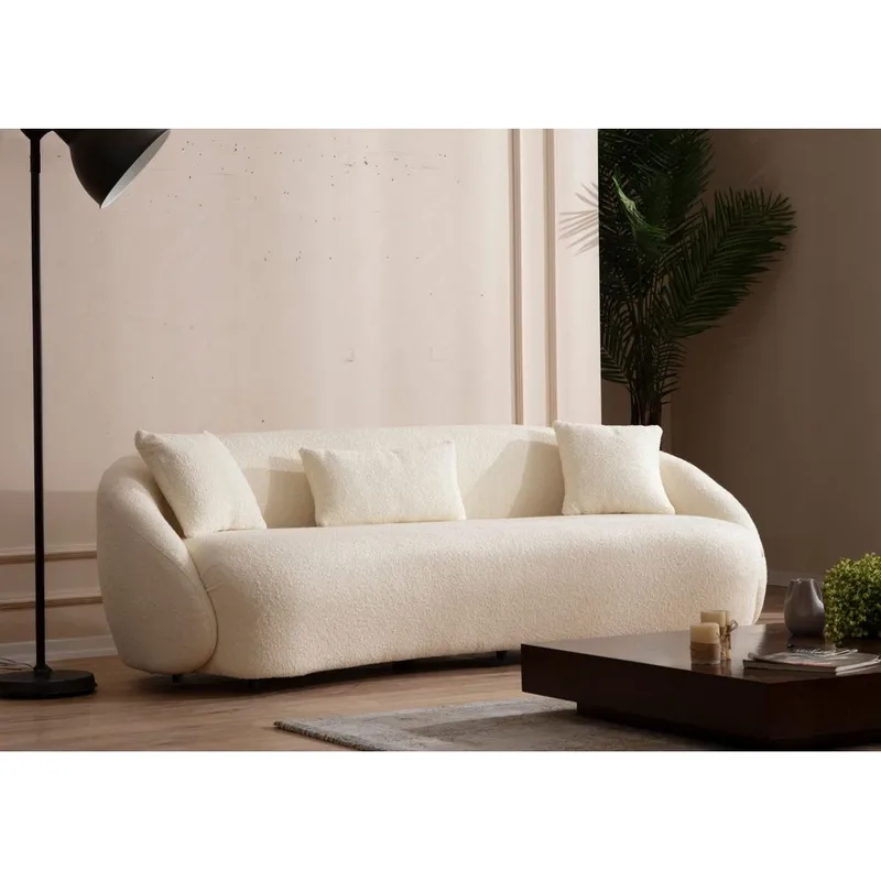 Scone 3-personers sofa - Cremehvid - Møbler - Sofaer - 3 personers sofa