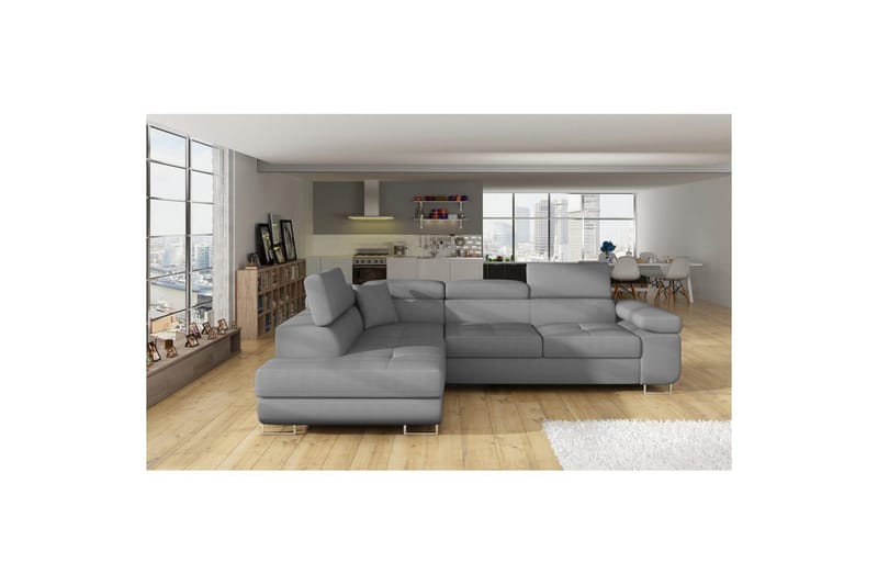 Sektionssofa Eltap Anton 272x203x85 cm - Jarell 04, Lysegrå, Venstre - Møbler - Sofaer - Sovesofaer