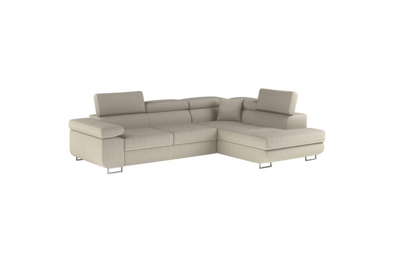 Sektionssofa Eltap Anton 272x203x85 cm - Jarell 18, Lys Beige, Højre - Møbler - Sofaer - Sovesofaer