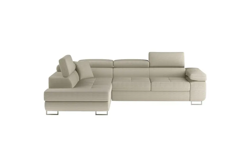 Sektionssofa Eltap Anton 272x203x85 cm - Jarell 18, Lys Beige, Venstre - Møbler - Sofaer - Sovesofaer