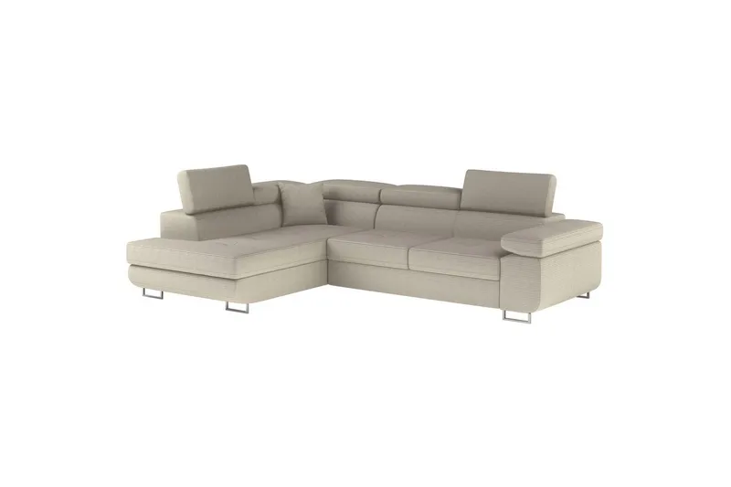 Sektionssofa Eltap Anton 272x203x85 cm - Jarell 18, Lys Beige, Venstre - Møbler - Sofaer - Sovesofaer