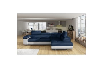 Sektionssofa Eltap Anton 272x203x85 cm - Monolit 77, Monolit 84, Blå, Lysegrå, Højre - Møbler - Sofaer - Sovesofaer