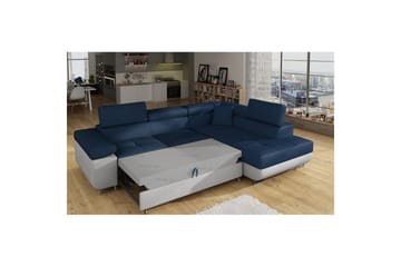 Sektionssofa Eltap Anton 272x203x85 cm - Monolit 77, Monolit 84, Blå, Lysegrå, Højre - Møbler - Sofaer - Sovesofaer