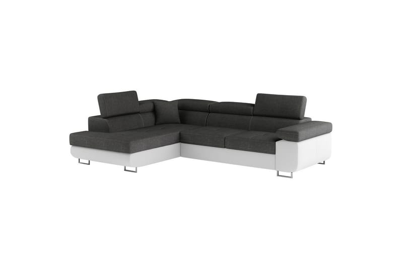 Sektionssofa Eltap Anton 272x203x85 cm - Sawana 05, Soft 17, Grå, Hvid, Venstre - Møbler - Sofaer - Sovesofaer