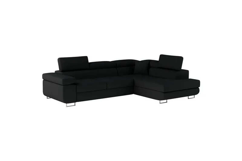 Sektionssofa Eltap Anton 272x203x85 cm - Sawana 14, Sort, Højre - Møbler - Sofaer - Sovesofaer