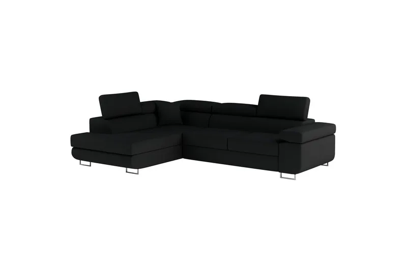 Sektionssofa Eltap Anton 272x203x85 cm - Sawana 14, Sort, Venstre - Møbler - Sofaer - Sovesofaer
