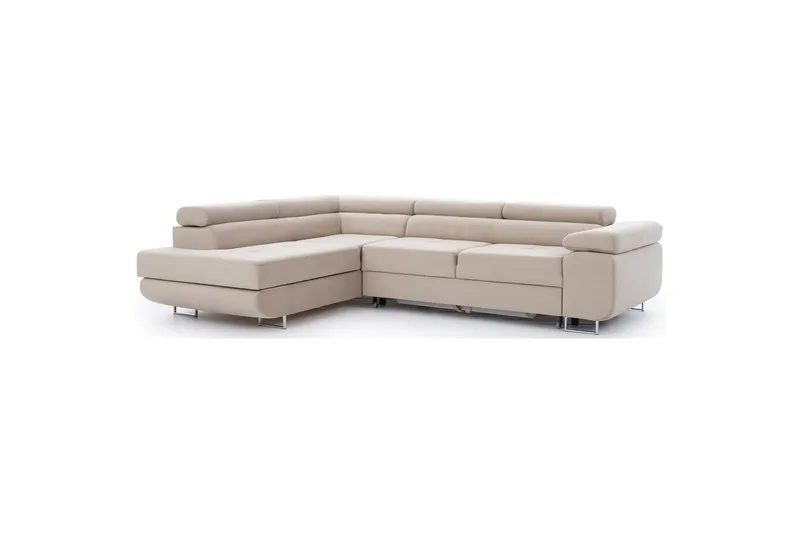 Sektionssofa Eltap Anton 272x203x85 cm - Paros 02, Beige, Venstre - Møbler - Sofaer - Sovesofaer