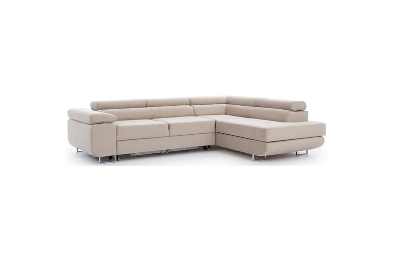Sektionssofa Eltap Anton 272x203x85 cm - Paros 02, Beige, Højre - Møbler - Sofaer - Sovesofaer