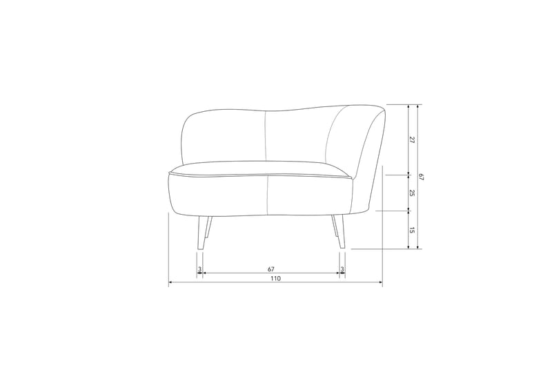Serra Loungestol - Grøn - Møbler - Sofaer - 2 personers sofa
