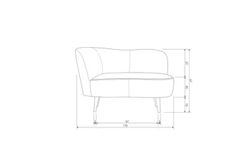 Serra Loungestol - Khaki - Møbler - Sofaer - 2 personers sofa