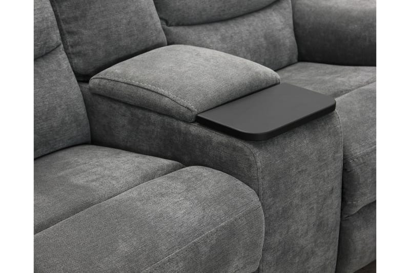 Shano Reclinersofa 2-personers Elektrisk - Grå - Møbler - Sofaer - Recliner sofaer - 2 personers biografsofa & reclinersofa