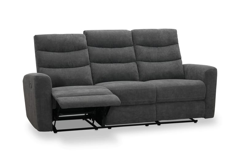 Shano Reclinersofa 3-personers Manuel - Grå - Møbler - Sofaer - 3 personers sofa