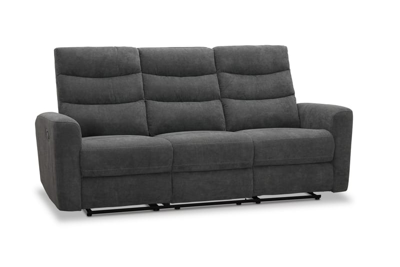 Shano Reclinersofa 3-personers Manuel - Grå - Møbler - Sofaer - 3 personers sofa