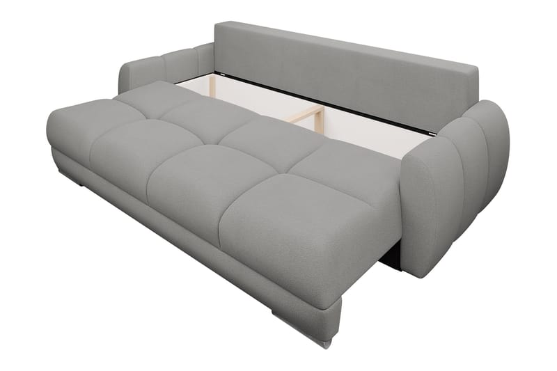 Simerly 3-personers Sovesofa 234 cm med Opbevaring i Plys - Grå - Møbler - Sofaer - 3 personers sofa